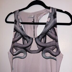 Marcelo Burlon County of Milan Snake Print Sheer Maxi Dress – Size S